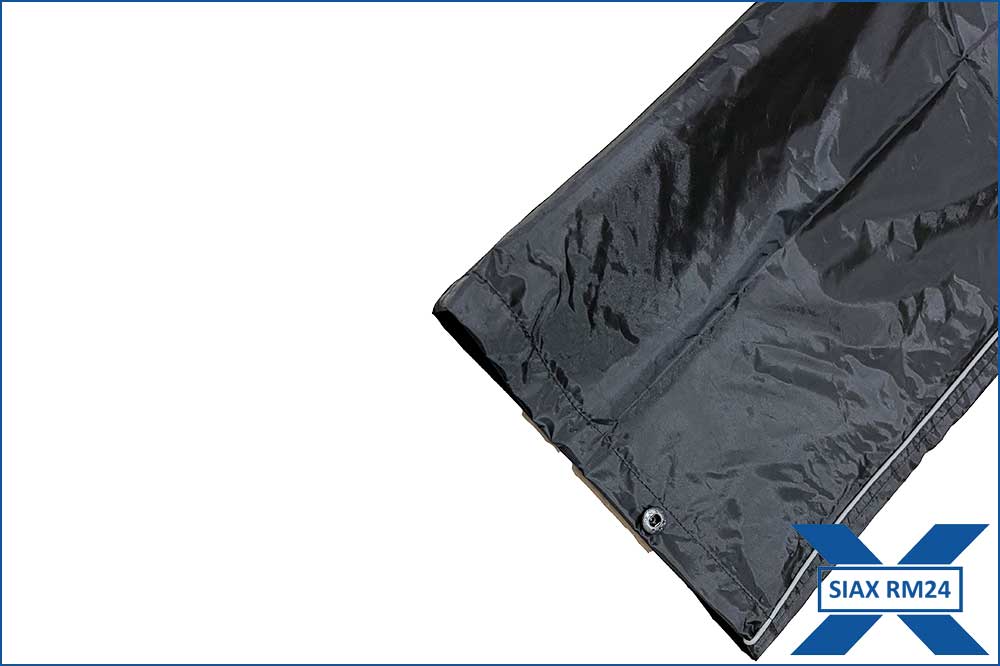 RM24 Regenschutzhose wasserdicht, schwarz-orange – Bild 4