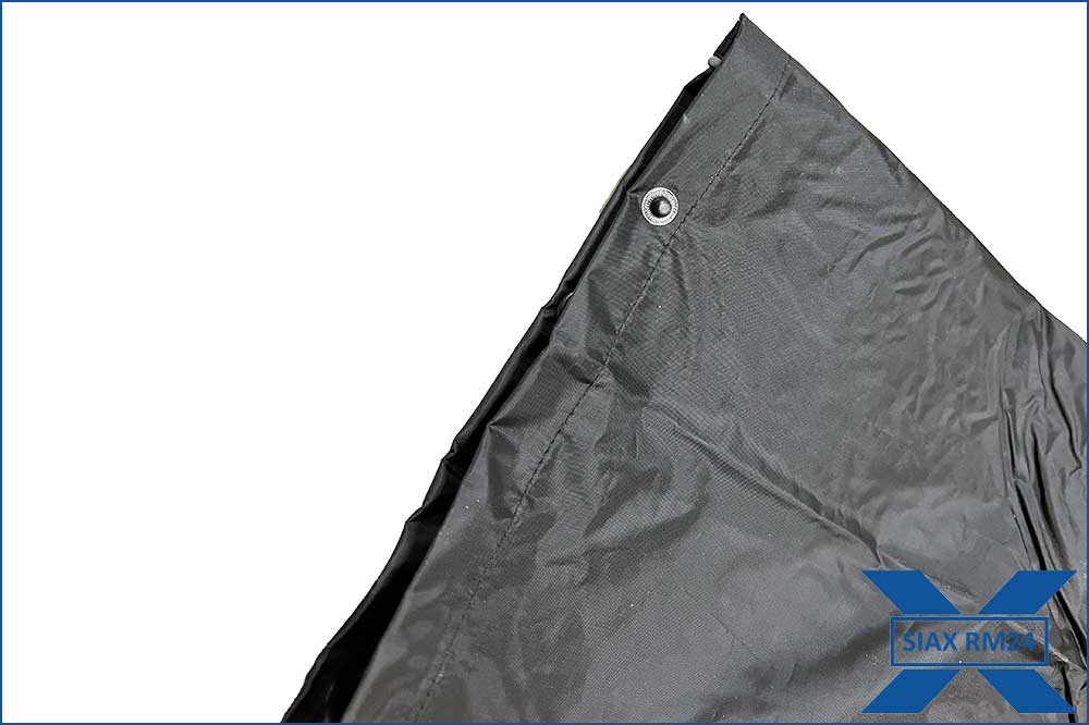 RM24 Regenschutzhose wasserdicht, schwarz-orange – Bild 3