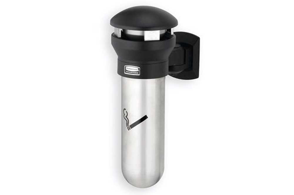 Rubbermaid Edelstahl-Wandascher Infinity Smoker's Station, 29.5 x 45.7 cm