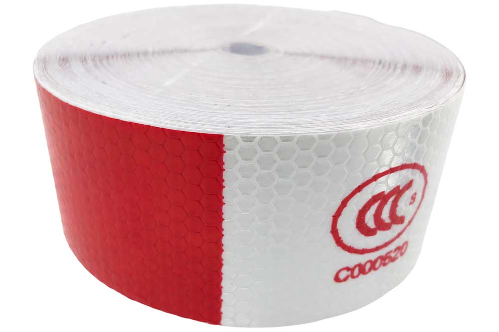 Cleaning Tools 94 Sicherheitswarnband reflektierend, rot-weiss, 27 Meter – Bild 2