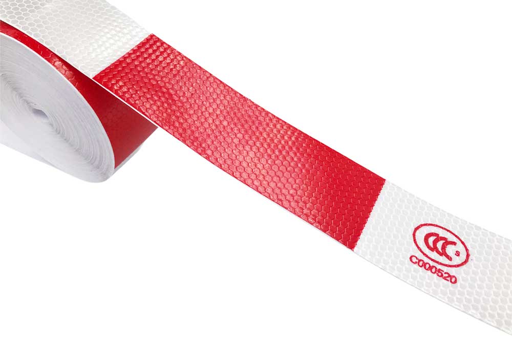 Cleaning Tools 94 Sicherheitswarnband reflektierend, rot-weiss, 27 Meter