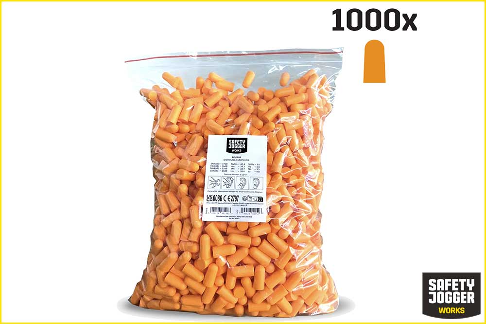 Safety Jogger ARUSHA REFILL Einwegohrstöpsel, orange, 1000 Stück