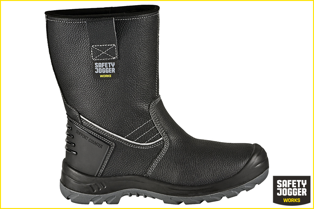 Safety Jogger BESTBOOT Sicherheitsstiefel mit warmem Futter, schwarz