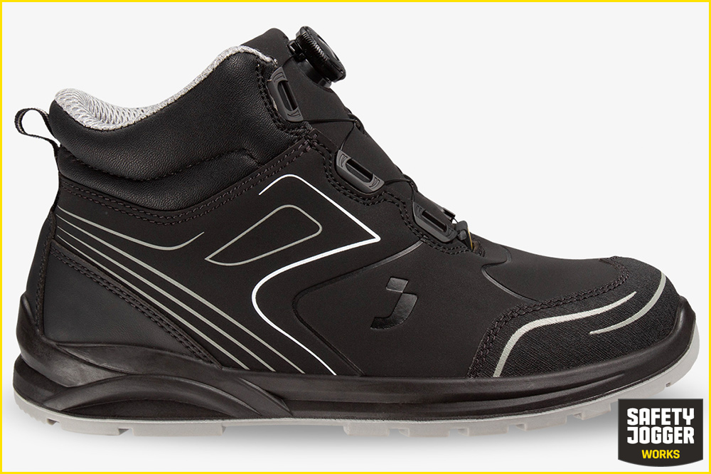 Safety Jogger CADOR S3 MID TLS halbhoher Sicherheitsschuh mit TLS-Verschluss, schwarz – Bild 4