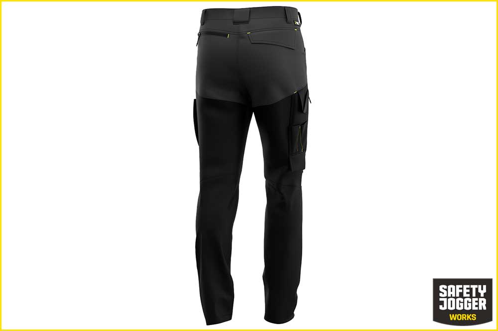 Safety Jogger OAK Cargohose Arbeitshose Herren, grau-schwarz