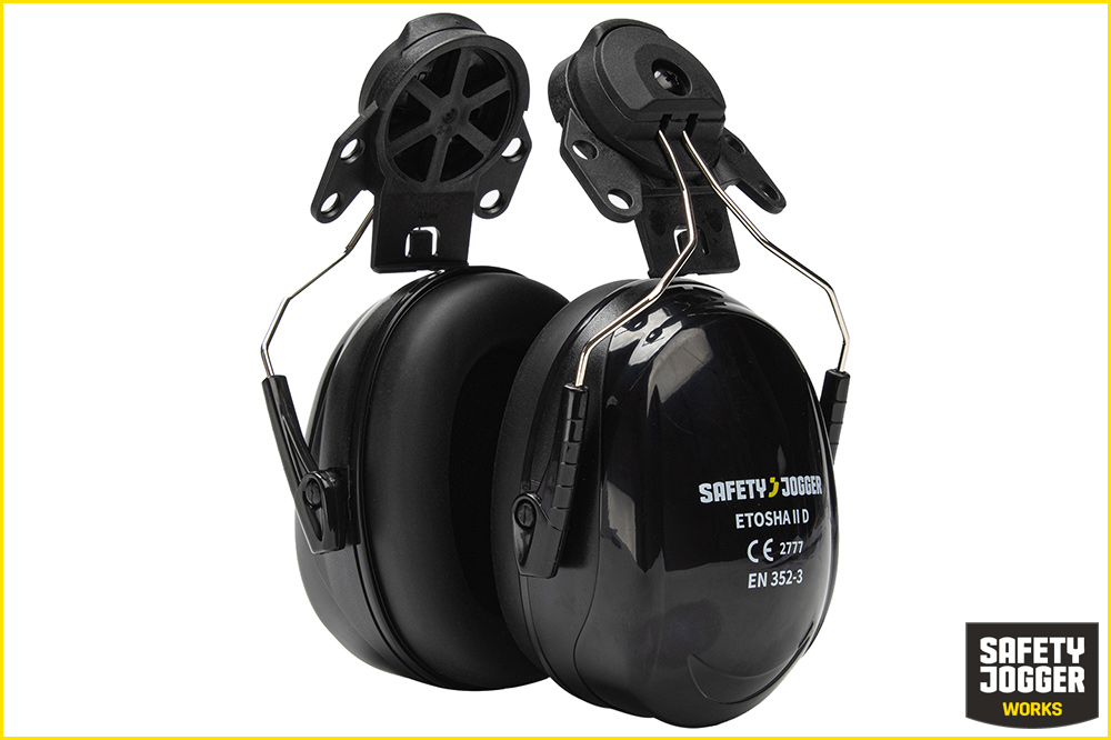 Safety Jogger ETOSHA II DETACHABLE Abnehmbare Kapselgehörschützer, schwarz