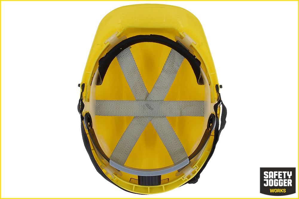 Safety Jogger KANHA L CHINSTRAP Sicherheitshelm mit Kinnriemen und Einstellrädchen, gelb – Bild 3