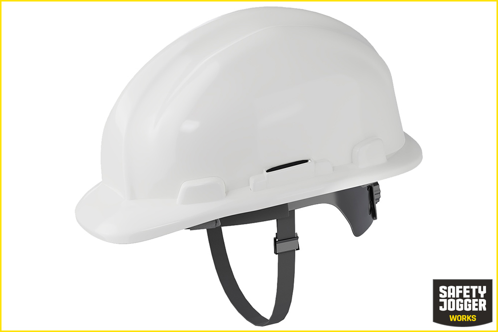 Safety Jogger KANHA L CHINSTRAP Sicherheitshelm mit Kinnriemen und Einstellrädchen, weiss