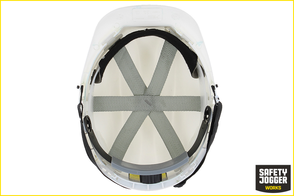 Safety Jogger KANHA L CHINSTRAP Sicherheitshelm mit Kinnriemen und Einstellrädchen, weiss – Bild 3