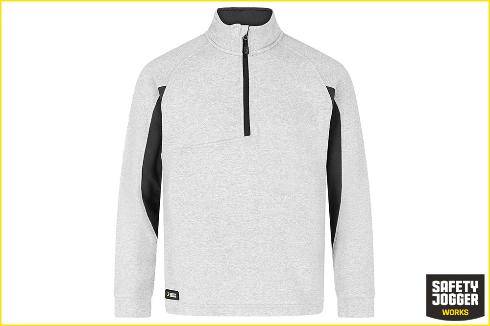 Safety Jogger KASAI Sweatshirt Herren, hellgrau-dunkelgrau