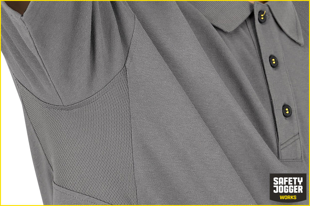 Safety Jogger Kasai Poloshirt Herren, grau – Bild 4