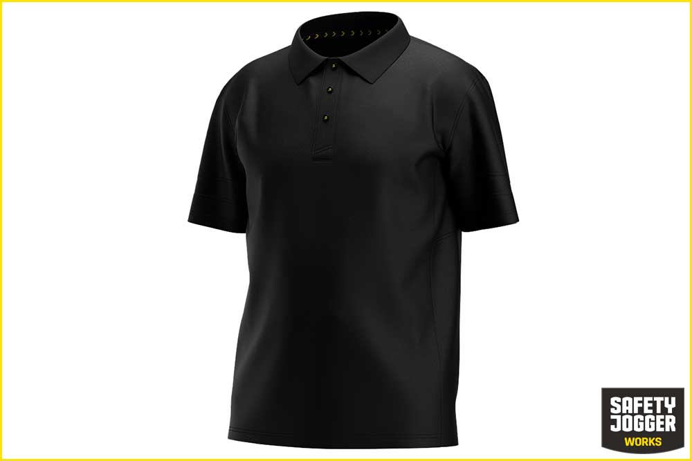 Safety Jogger Kasai Poloshirt Herren, schwarz