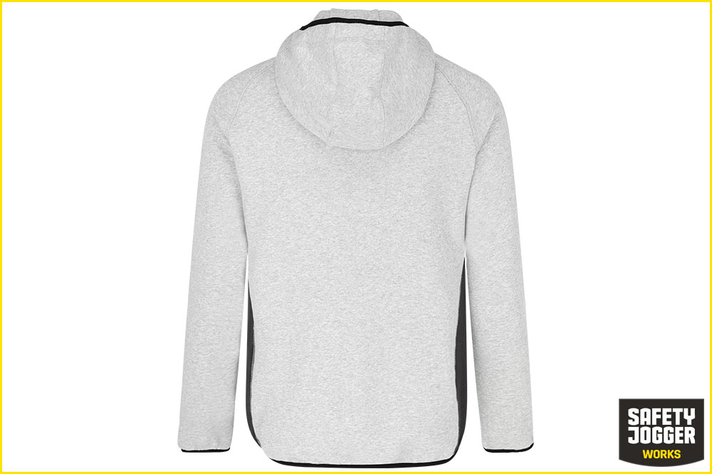 Safety Jogger OAK Hoodie Herren, hellgrau-dunkelgrau