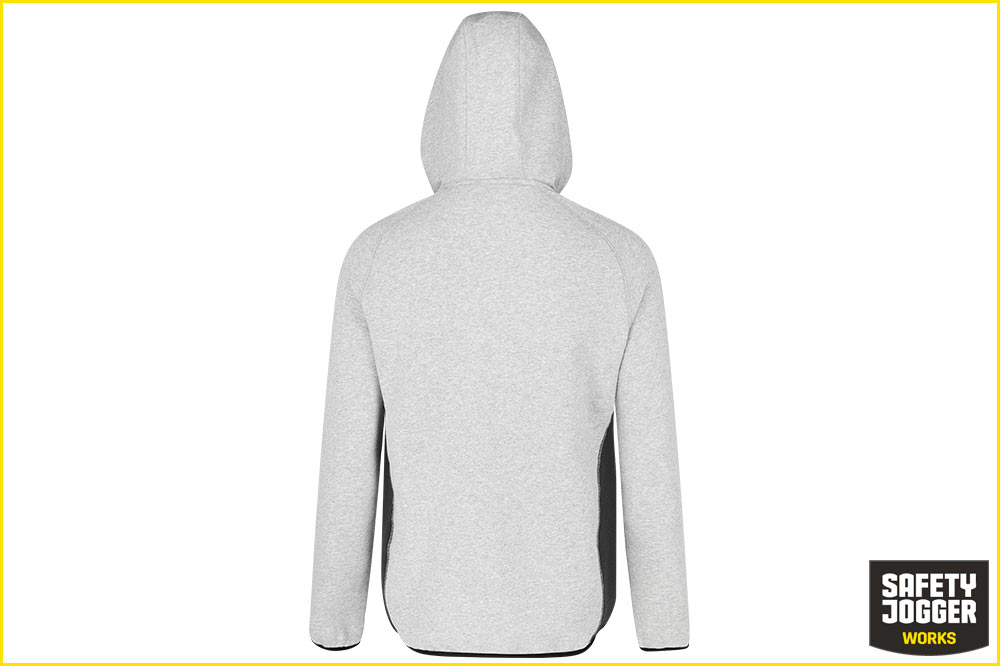 Safety Jogger OAK Hoodie Herren, hellgrau-dunkelgrau