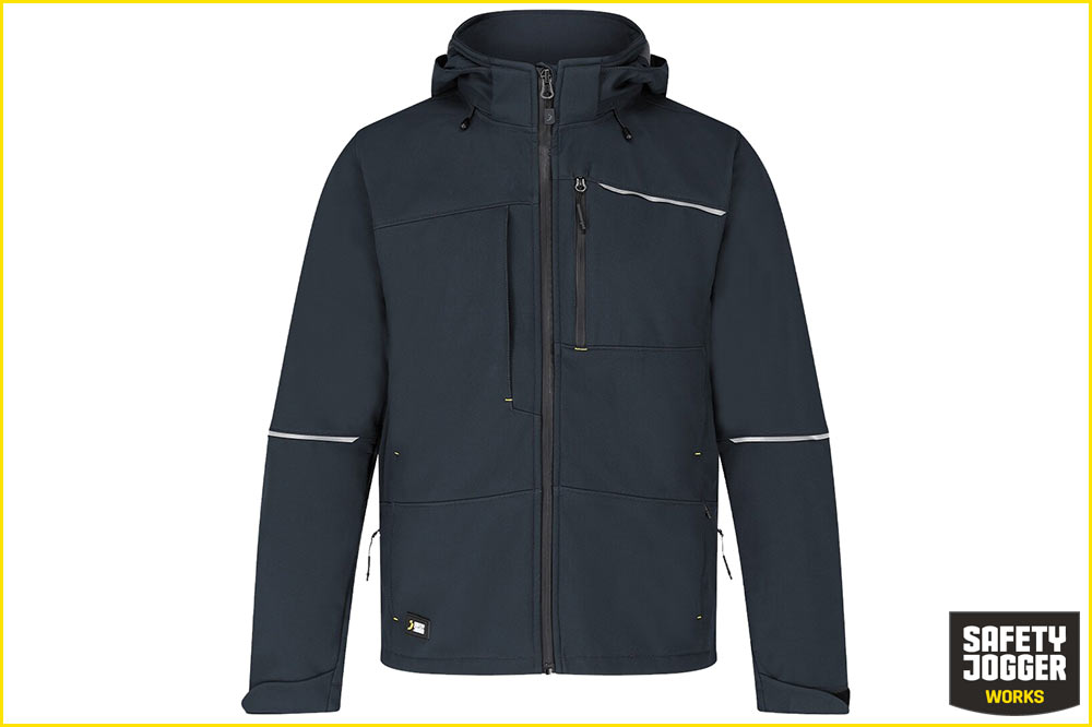 Safety Jogger OAK Softshelljacke Herren, Stahlblau