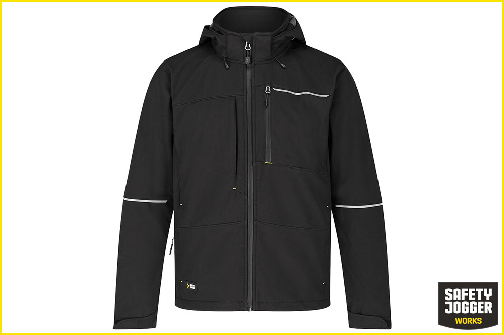 Safety Jogger OAK Softshelljacke Herren, schwarz