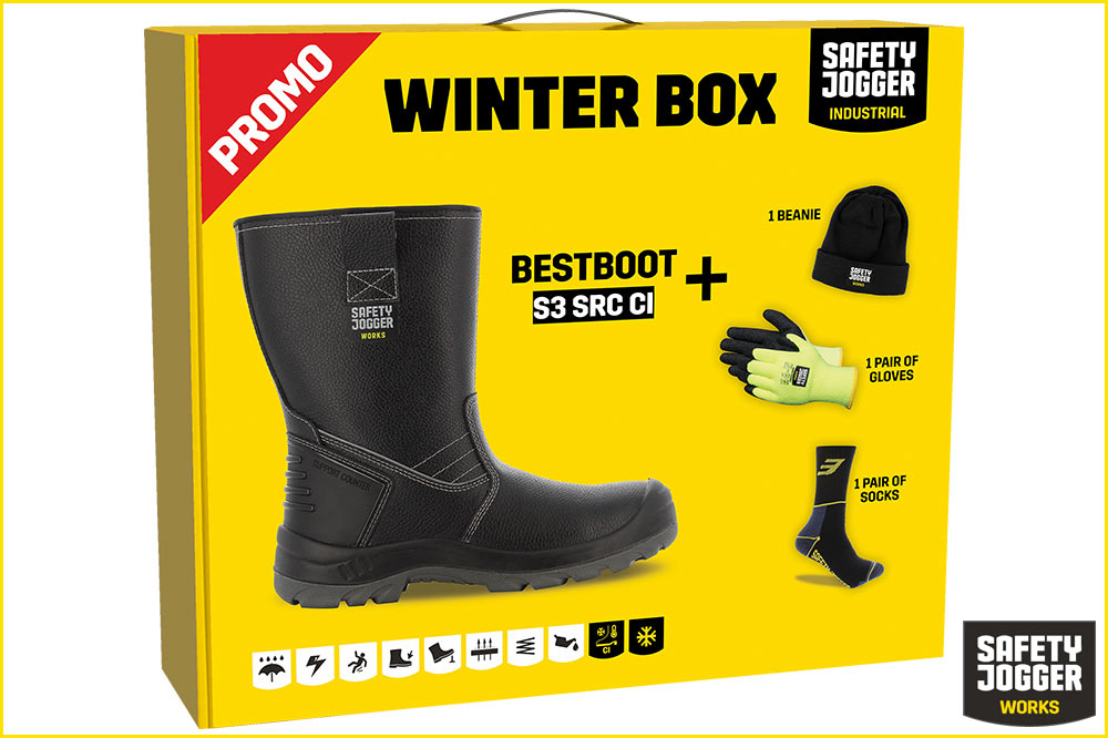 Safety Jogger PROMOBESTB Winterbox mit Sicherheitsstiefel Bestboot, schwarz