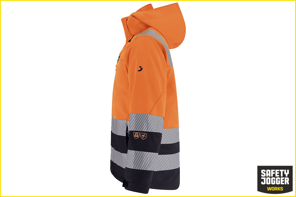 Safety Jogger SCUTI HiVis Herren-Winterjacke, orange-schwarz – Bild 2