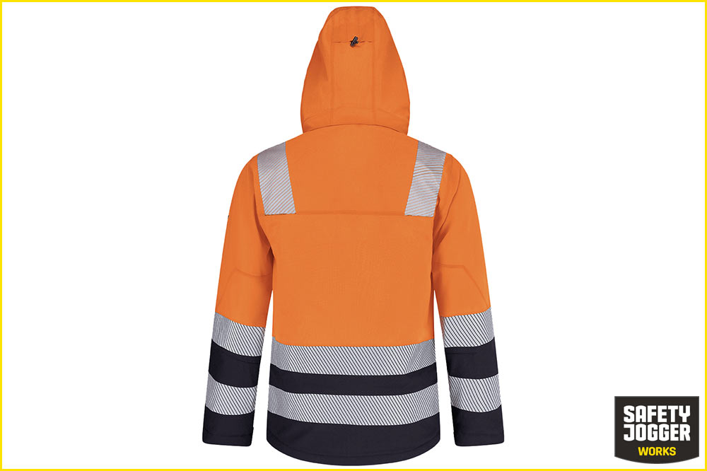 Safety Jogger SCUTI HiVis Herren-Winterjacke, orange-schwarz – Bild 5