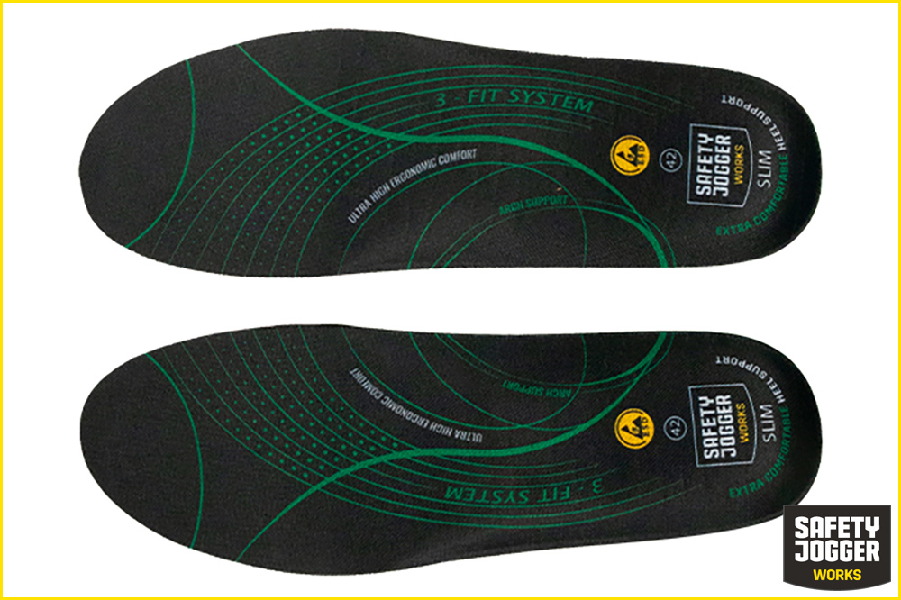 Safety Jogger SJ3FIT-Einlegesohle für Arbeitsschuhe, für schmale Füsse – Bild 3