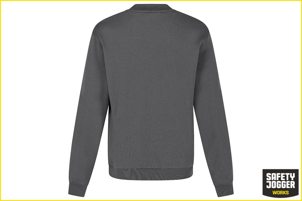 Safety Jogger TANO Pullover mit Rundhalsausschnitt, Unisex, dunkelgrau
