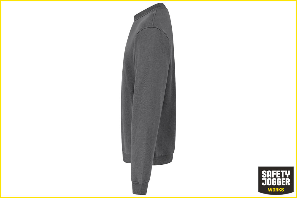 Safety Jogger TANO Pullover mit Rundhalsausschnitt, Unisex, dunkelgrau