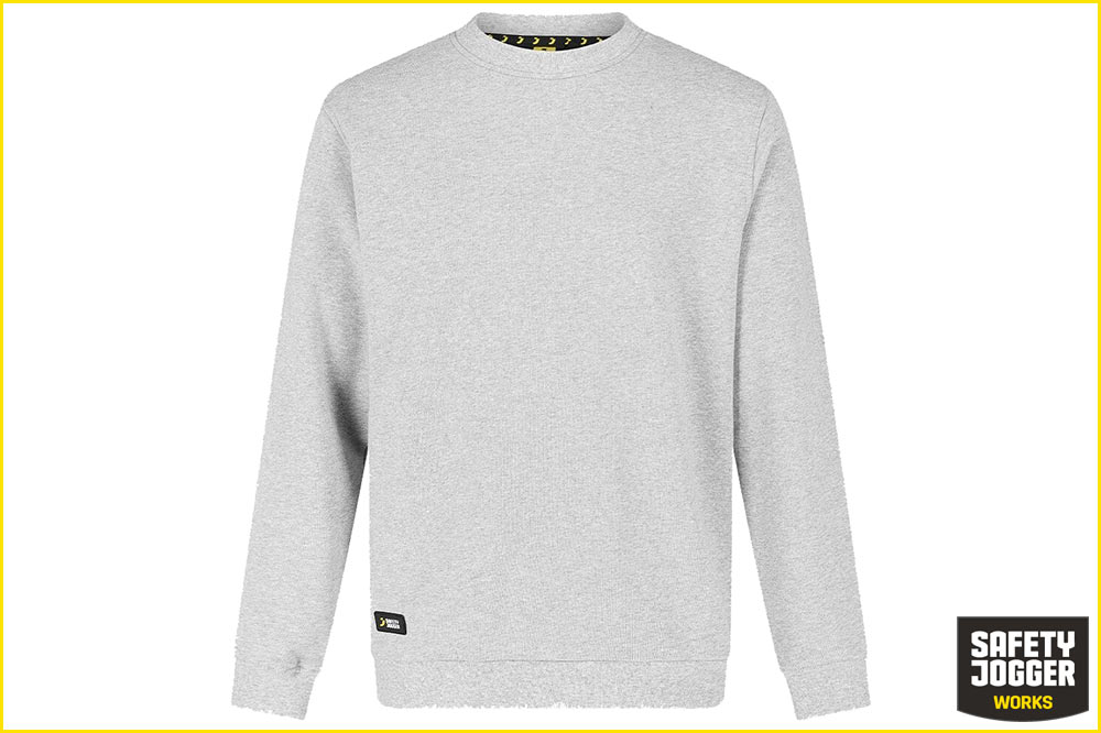 Safety Jogger TANO Pullover mit Rundhalsausschnitt, Unisex, hellgrau