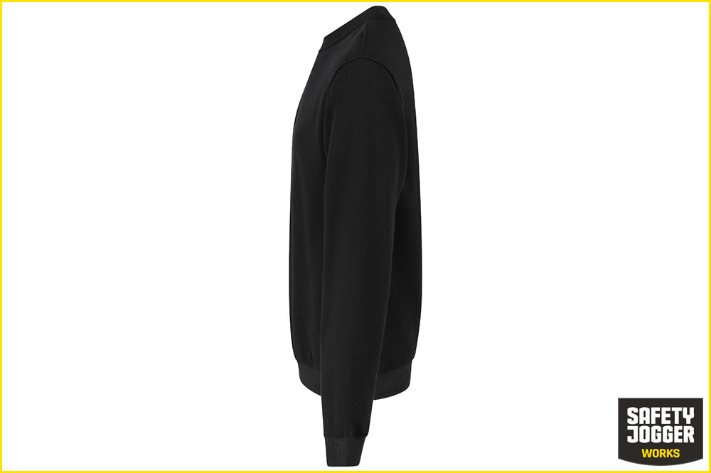 Safety Jogger TANO Pullover mit Rundhalsausschnitt, Unisex, schwarz