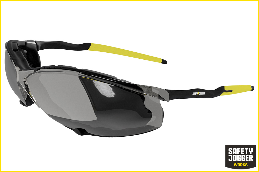 Safety Jogger TSAVOSUN Anti-Beschlag-Schutzbrille mit herausnehmbarer Schaumstoffpolsterung, getönt
