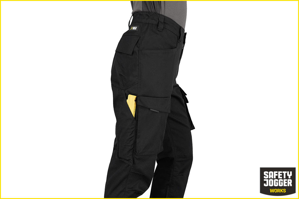 Safety Jogger Tirso-Hose Funktionelle Arbeitshose Freizeithose mit Komfortstretch, schwarz