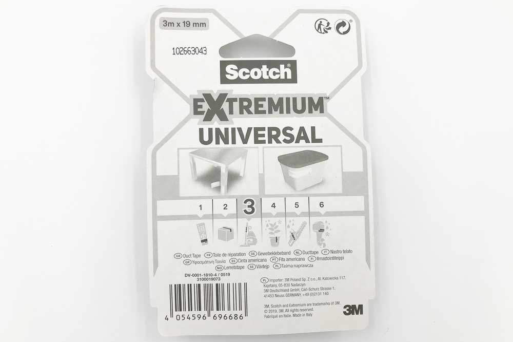 Scotch EXTREMIUM UNIVERSAL Gewebeband, 3 m x 19 mm, weiss – Bild 2