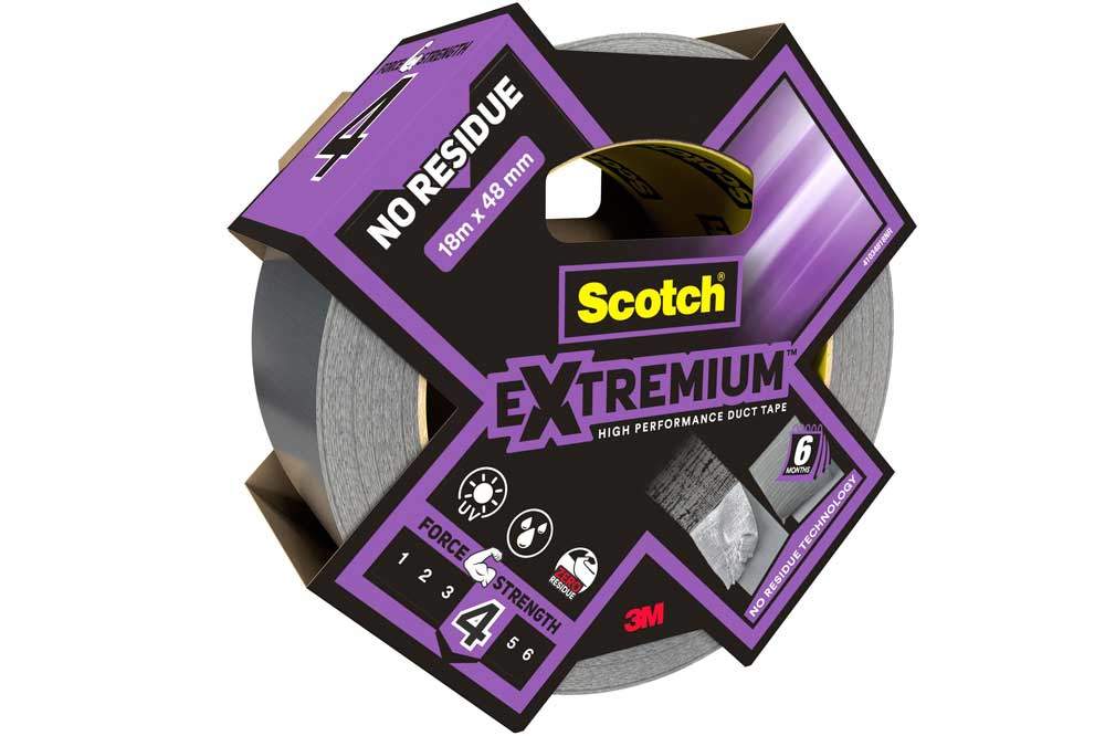 Scotch EXTREMIUM No Residue 4 Gewebeband, 18.2 m x 48 mm