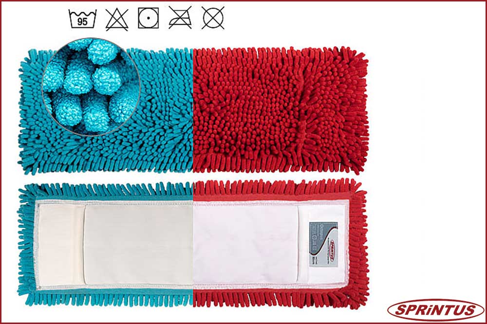 Sprintus 302013 Chenille-Taschenmopp Octopus blau, 50 cm – Bild 2