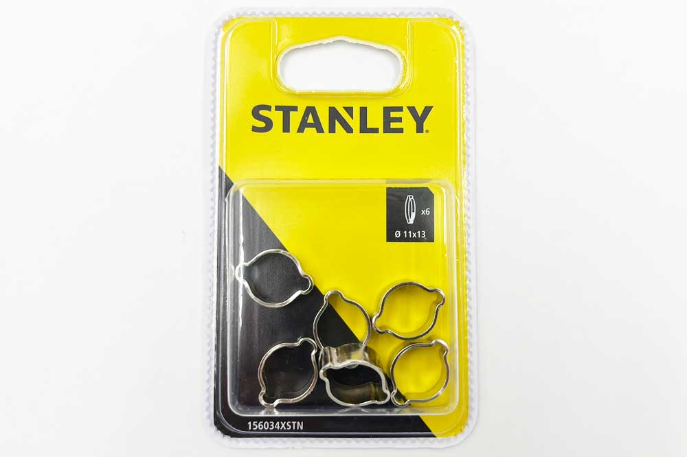 Stanley Zwei-Ohr-Schlauchklemme ø 11 mm, 6 Stück