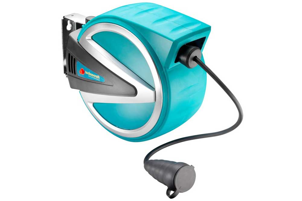 TECHNOCRAFT Automatischer Kabelaufroller, 20 Meter