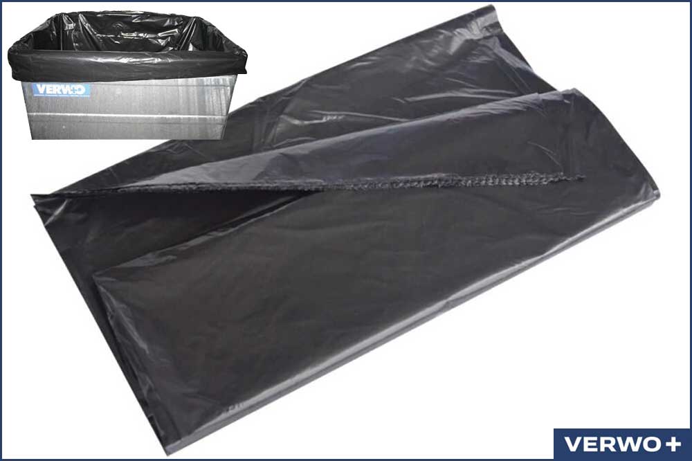 VERWO 03.00044 Containersäcke 600 - 800 Liter, schwarz, 50 Stück