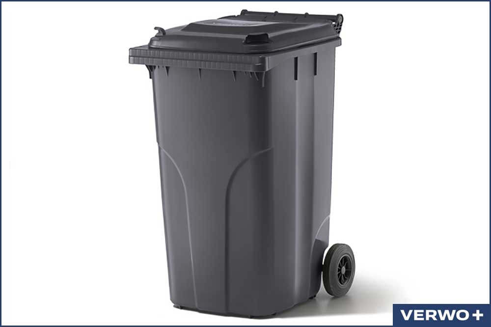 VERWO 03.24003 Abfallcontainer, Kunststoff, 240 Liter - anthrazit