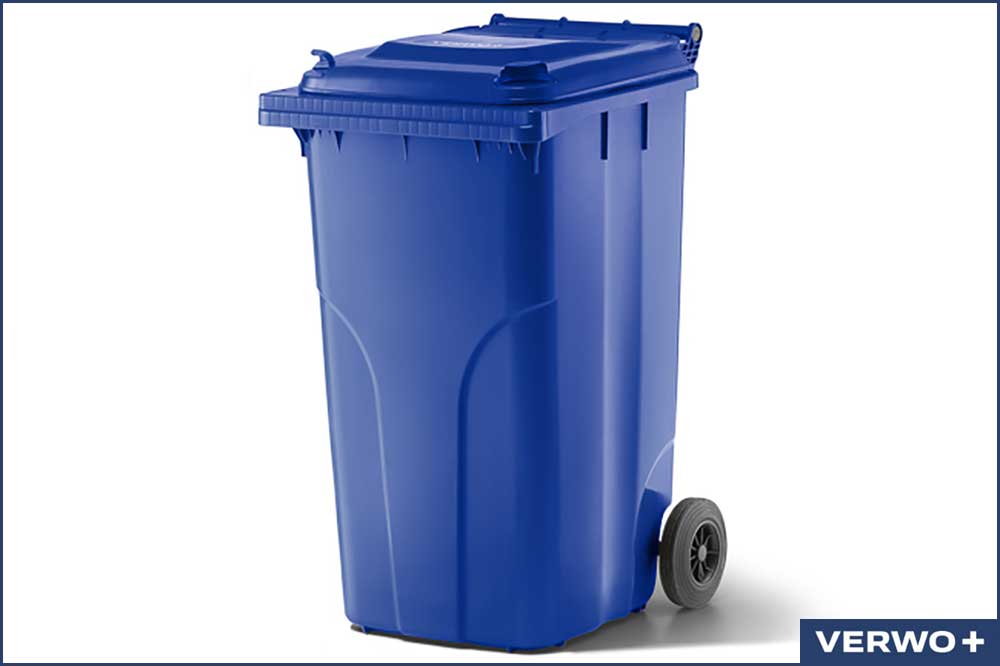 VERWO 03.24005 Abfallcontainer, Kunststoff, 240 Liter - blau