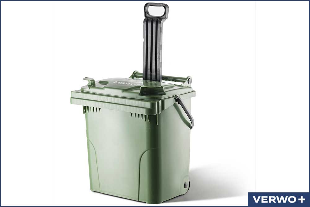 VERWO 03.40004 Abfallcontainer, Kunststoff, 40 Liter - grün