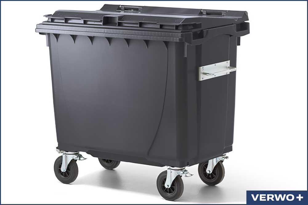 VERWO 03.66001 Abfallcontainer, Kunststoff, 660 Liter - anthrazit