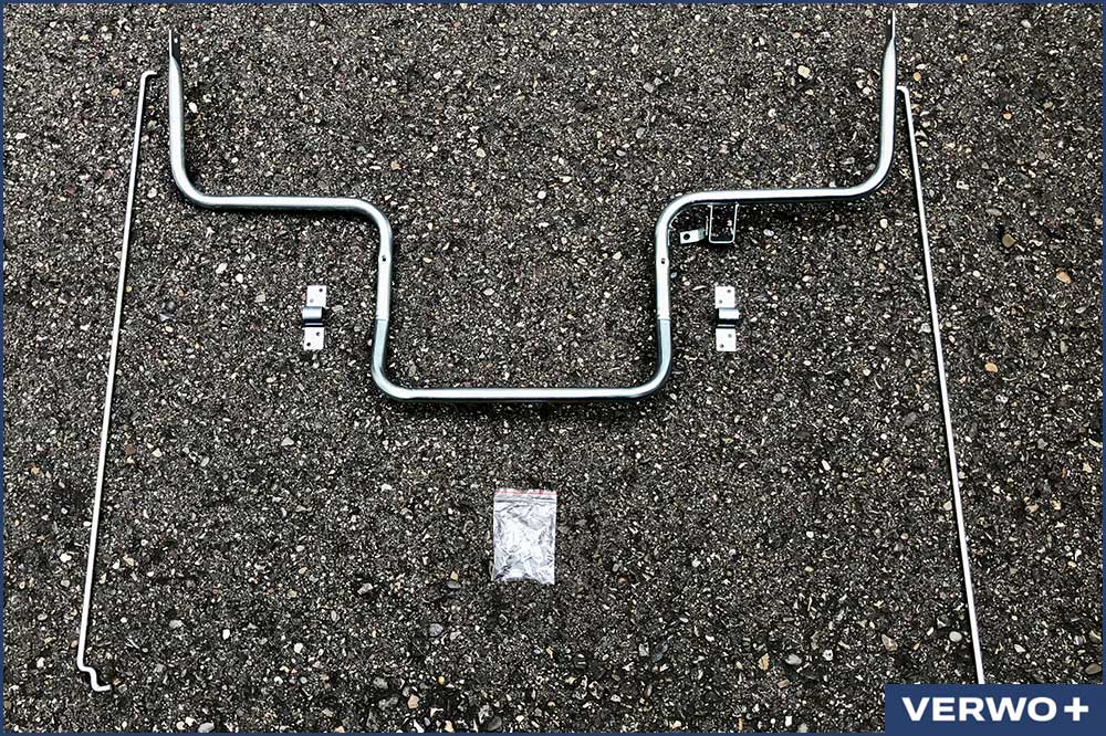 VERWO 03.11015 Fusspedal zu 1100 Liter Container EUROPLAST, Stahl verzinkt, Nachrüstsatz