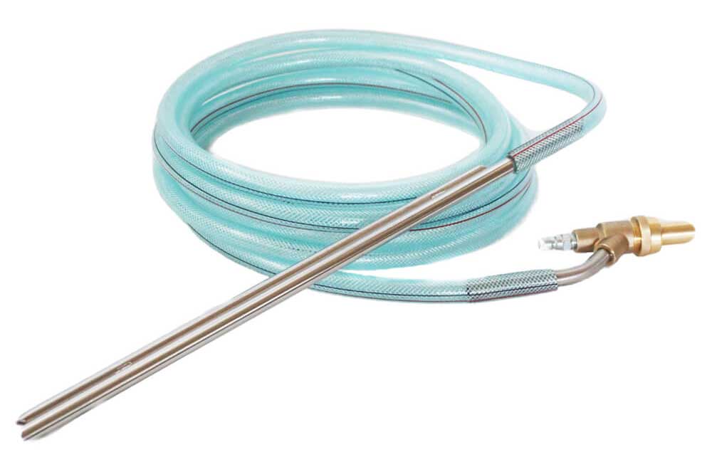 Waspper Sandstrahl-Kit mit Quick-Connect-Stecker, Messing blank