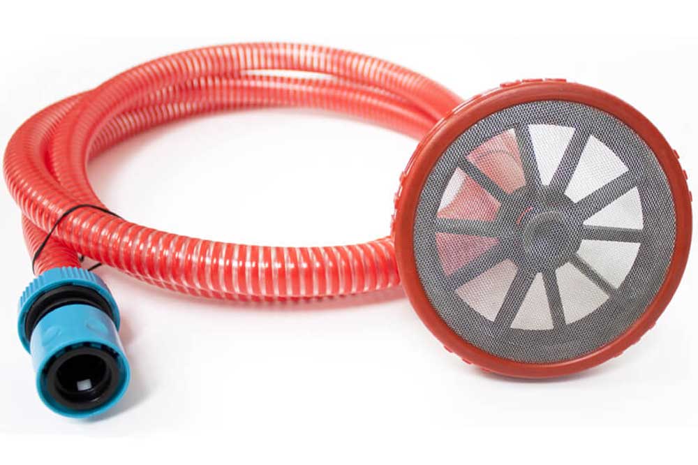 Waspper Ansaugschlauch-Set mit Sieb, Schlauch und DN 9 Schnellverschluss-Kupplung