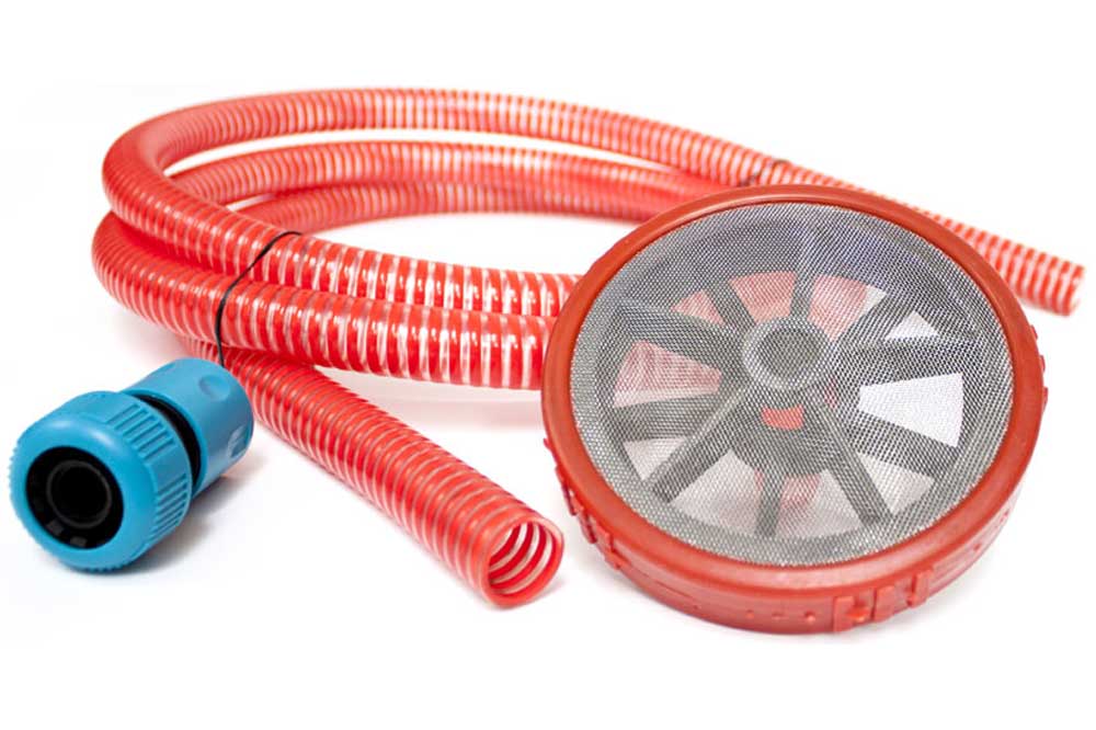Waspper Ansaugschlauch-Set mit Sieb, Schlauch und DN 9 Schnellverschluss-Kupplung – Bild 2