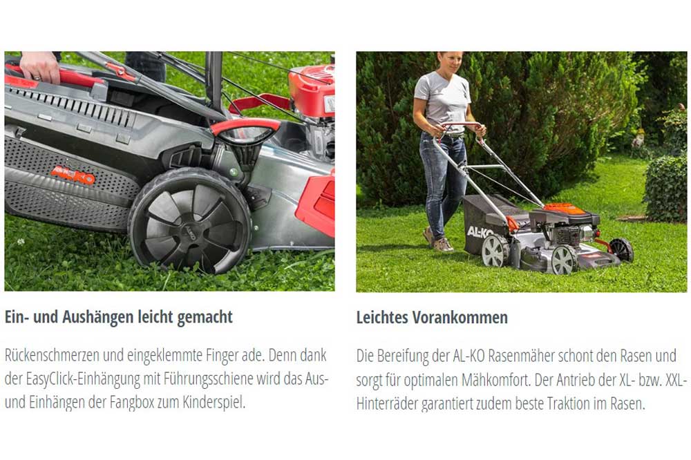 solo by AL-KO 127638 EASY pro Benzin-Rasenmäher 4212 P-A, leicht und günstig – Bild 3