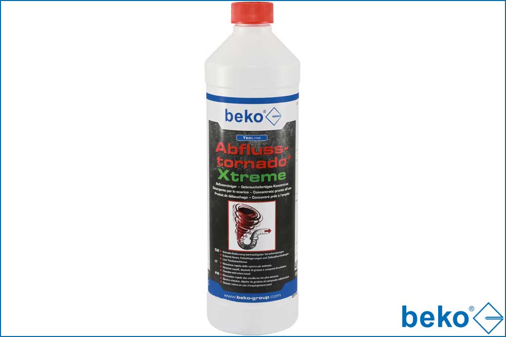 beko 299 38 1000 TecLine Abflusstornado Xtreme, gebrauchsfertiges Konzentrat, 1000 ml