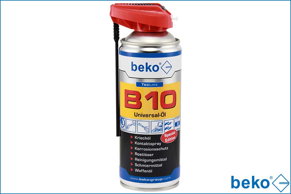 beko 298 55 400 TecLine B10 Universal-Öl, 400 ml - Special Edition - mit Spezial-Sprühkopf