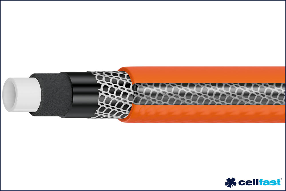 cellfast 15-003 Gartenschlauch ORANGE ATS 1/2 Zoll, 50 Meter – Bild 2