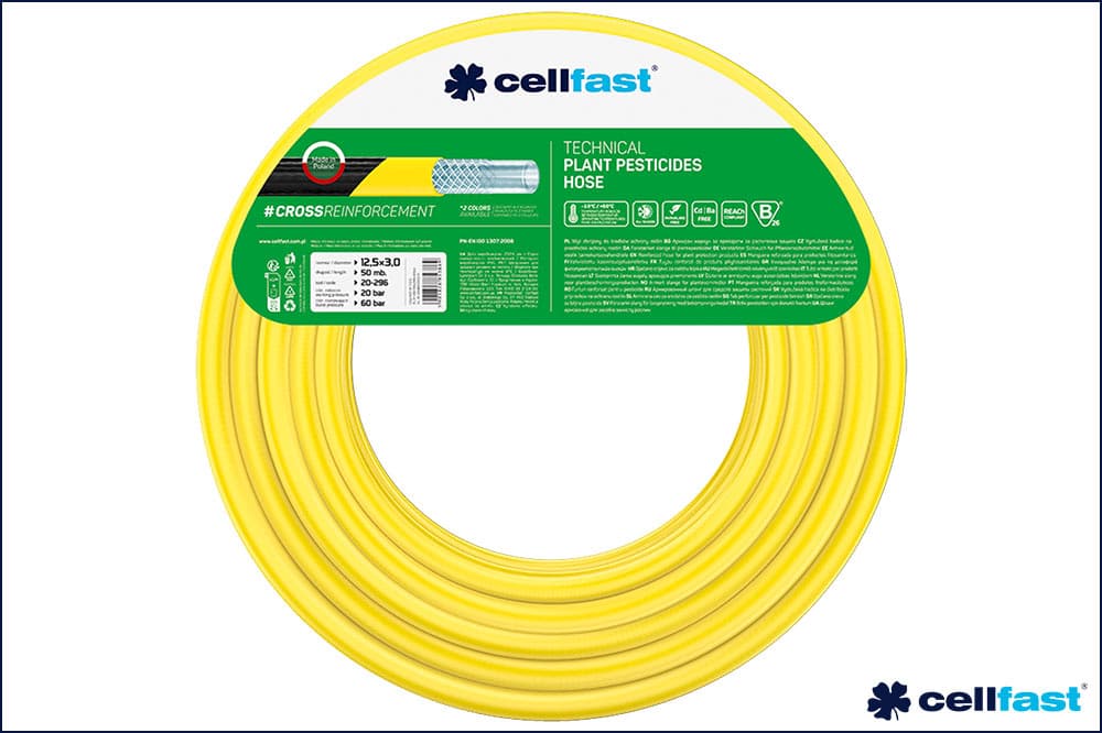 cellfast 20-296 Verstärkter Schlauch für Pflanzenschutzmittel, 12.5 x 3 mm, 50 Meter