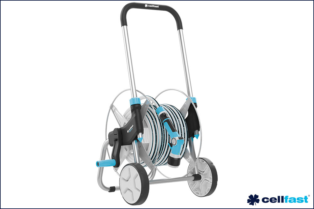 cellfast 55-064 Metallschlauchwagen EXPLORER ENERGO, Schlauch 20 Meter 3/4 Zoll